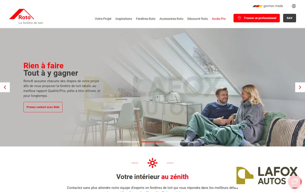 Capture : Les fenêtres de toit Roto® | Site officiel France